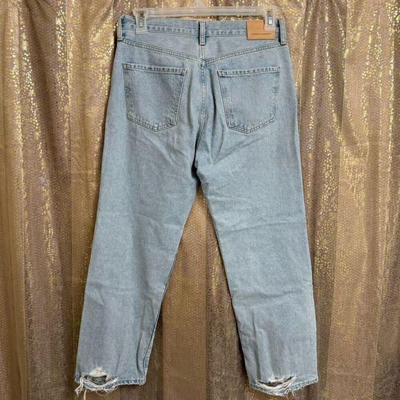 Citizens Of Humanity Light Wash Distressed Emery Crop Straight Leg Jeans 28 - Picture 2 of 9